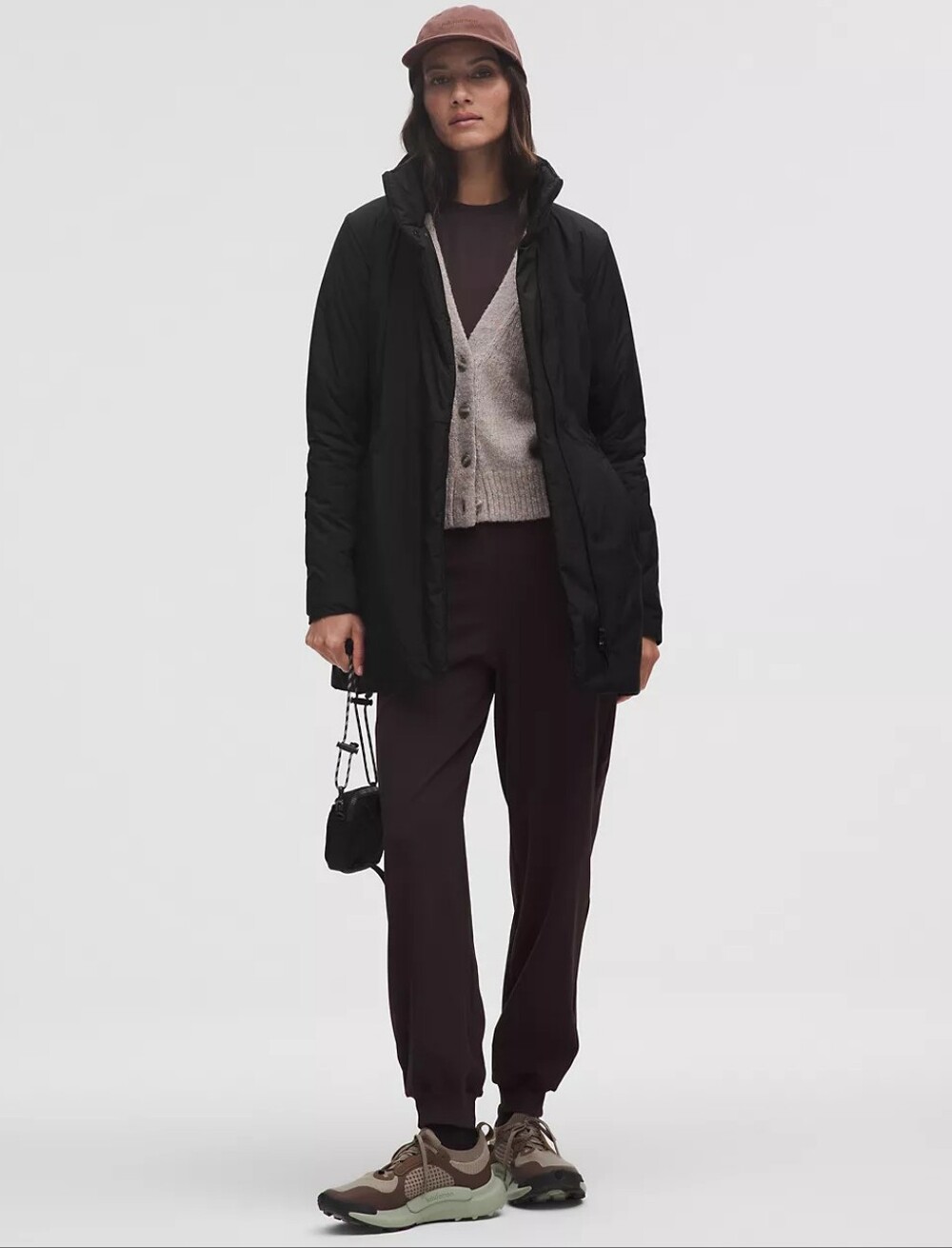 NWOT Lululemon Sleek City Jacket Long Gray And Black